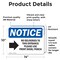 Signmission No Deliveries To This Entrance Sign, Vinyl Decal, 14in W x 10in L, 2PK OS-2PACK-NS-D-1014-L-14476 - alternate 5